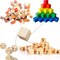 Wood Blocks for Crafts, Unfinished Wood Cubes, 1cm Natural Wooden Blocks